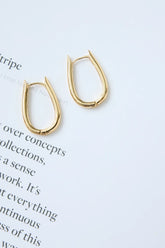 Halo Hoops Earrings Gold